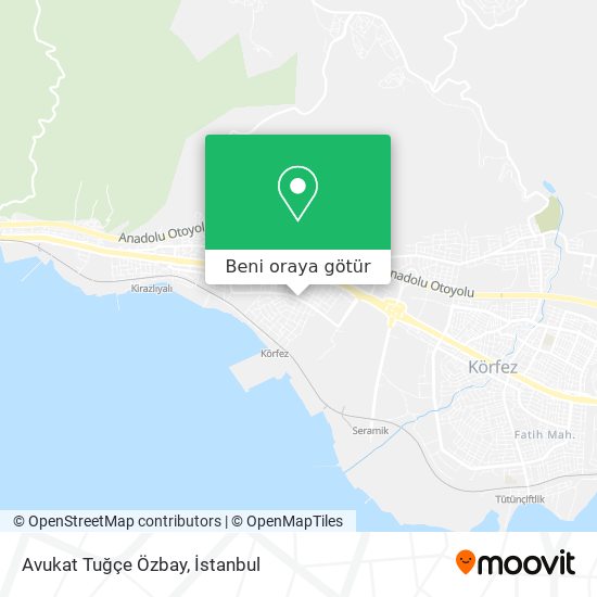 Avukat Tuğçe Özbay harita