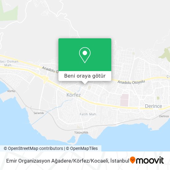 Emir Organizasyon Ağadere / Körfez / Kocaeli harita