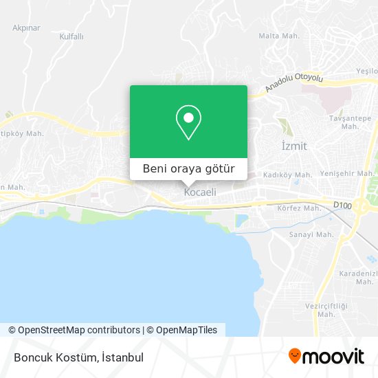 Boncuk Kostüm harita