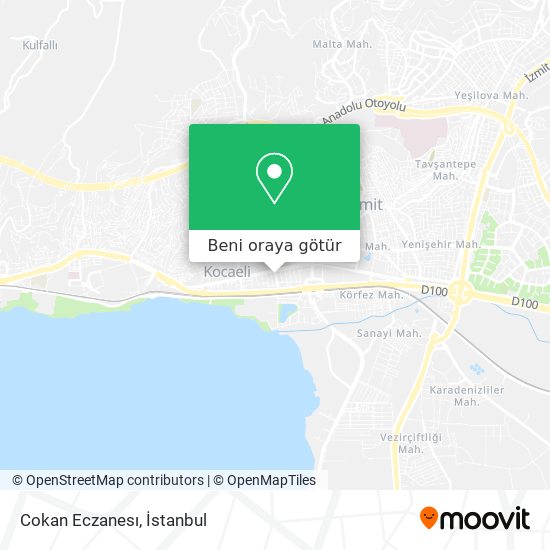 Cokan Eczanesı harita
