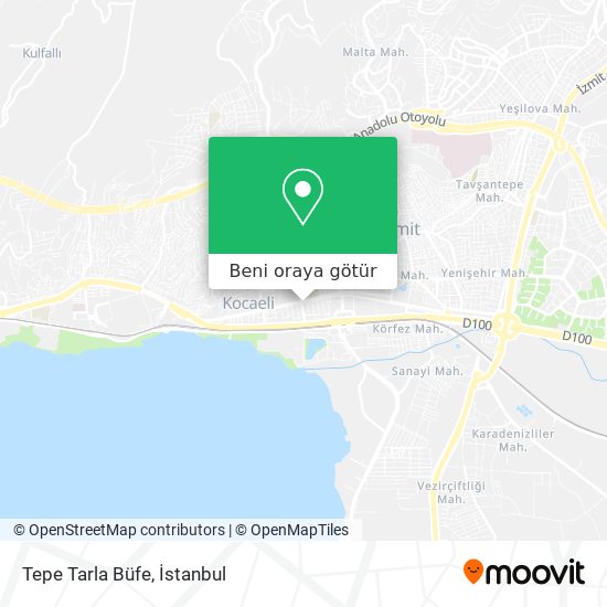 Tepe Tarla Büfe harita