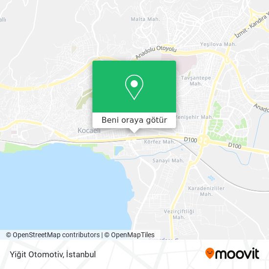 Yiğit Otomotiv harita