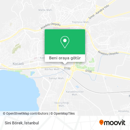 Sini Börek harita