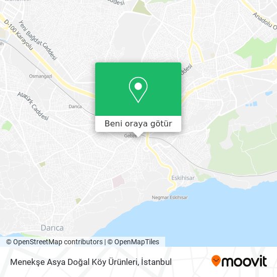 Menekşe Asya Doğal Köy Ürünleri harita