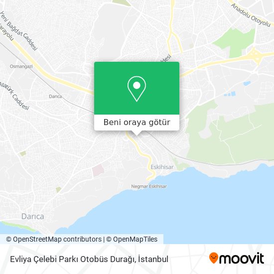 Evliya Çelebi Parkı Otobüs Durağı harita