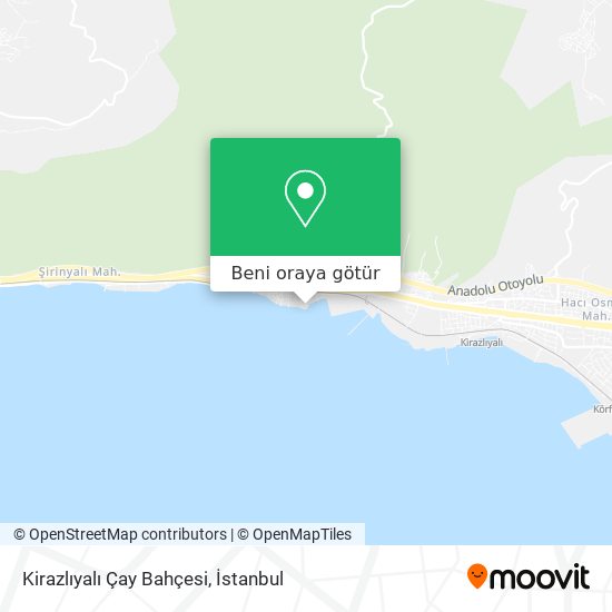 Kirazlıyalı Çay Bahçesi harita