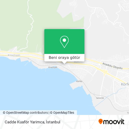 Cadde Kuaför Yarimca harita