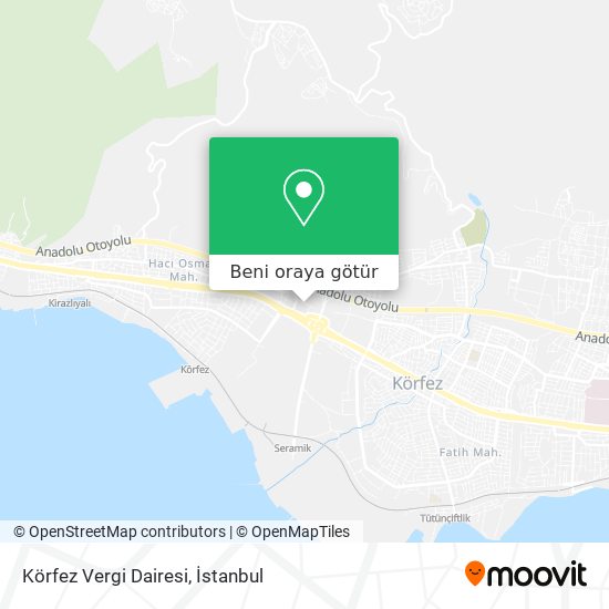 Körfez Vergi Dairesi harita
