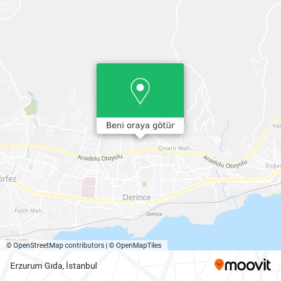 Erzurum Gıda harita