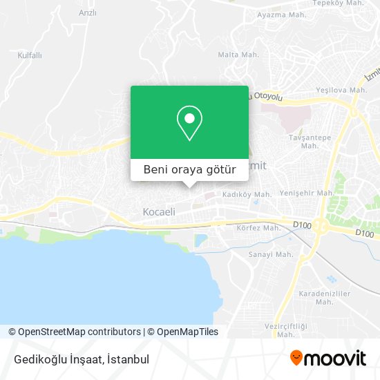 Gedikoğlu İnşaat harita