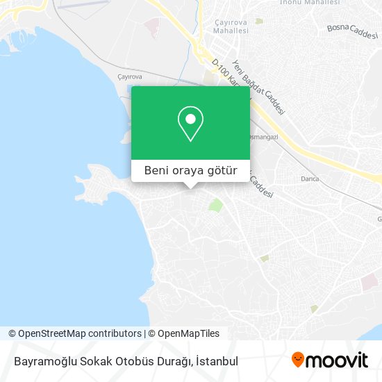 Bayramoğlu Sokak Otobüs Durağı harita