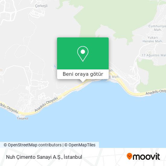 Nuh Çimento Sanayi A.Ş. harita