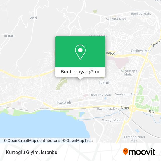 Kurtoğlu Giyim harita