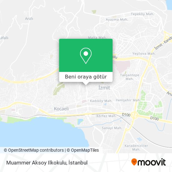 Muammer Aksoy Ilkokulu harita