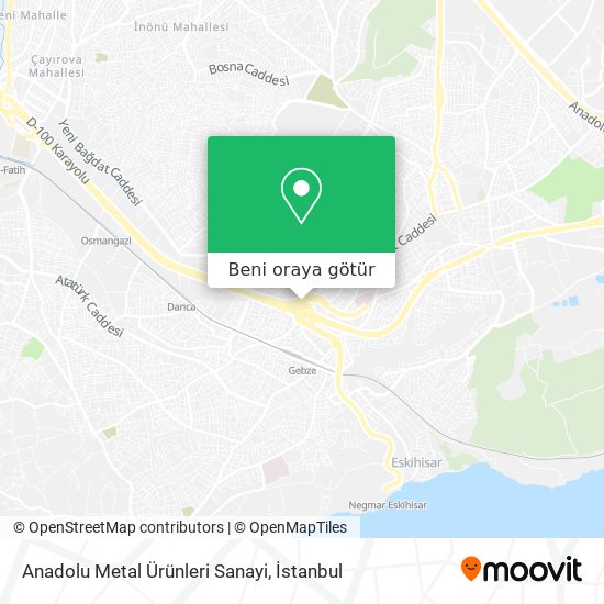 Anadolu Metal Ürünleri Sanayi harita