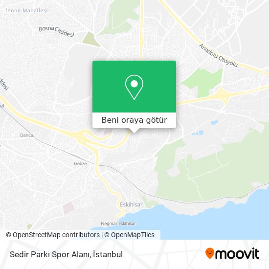 Sedir Parkı Spor Alanı harita