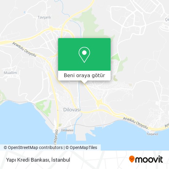 Yapı Kredi Bankası harita