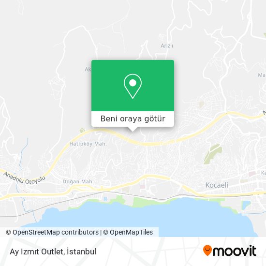 Ay Izmıt Outlet harita