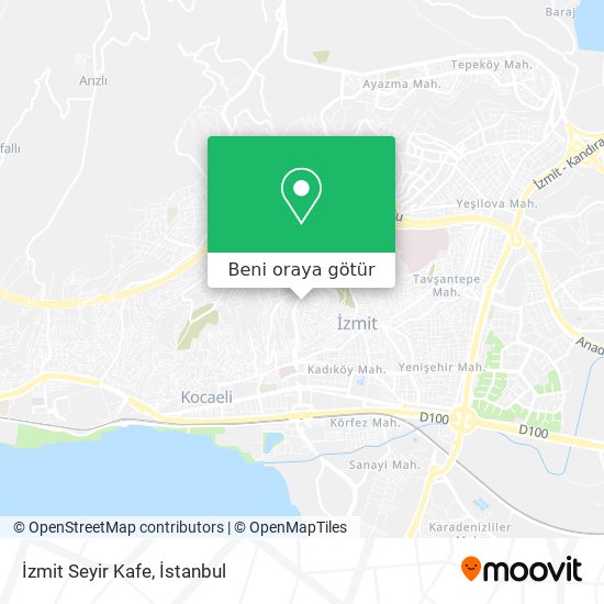 İzmit Seyir Kafe harita