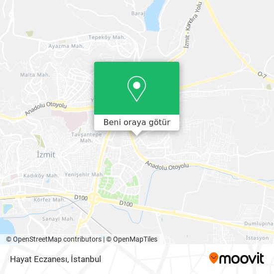 Hayat Eczanesı harita