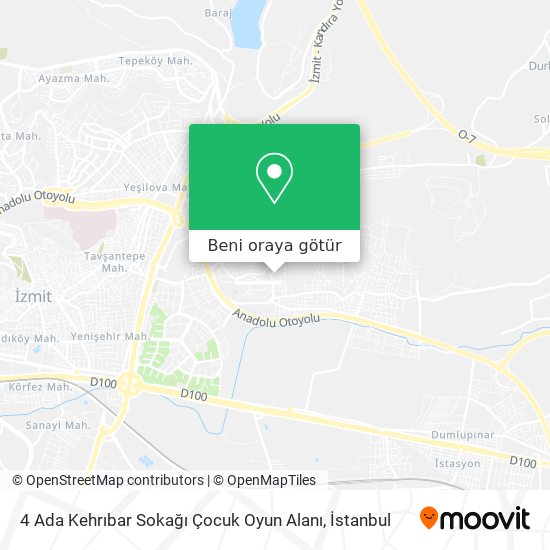 4 Ada Kehrıbar Sokağı Çocuk Oyun Alanı harita