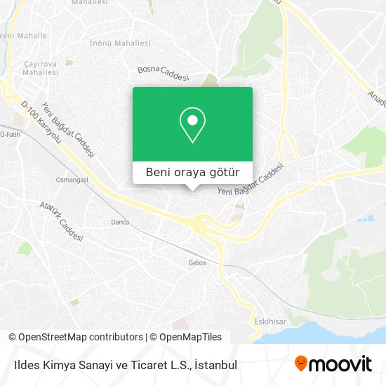 Ildes Kimya Sanayi ve Ticaret L.S. harita