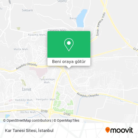 Kar Tanesi Sitesi harita