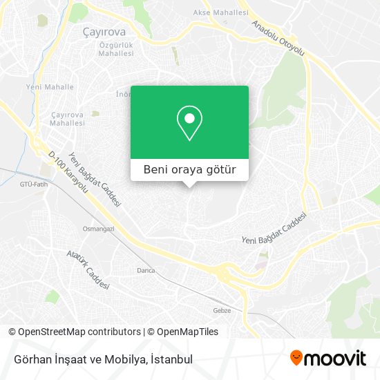 Görhan İnşaat ve Mobilya harita