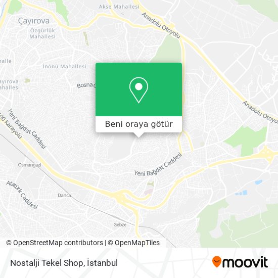 Nostalji Tekel Shop harita