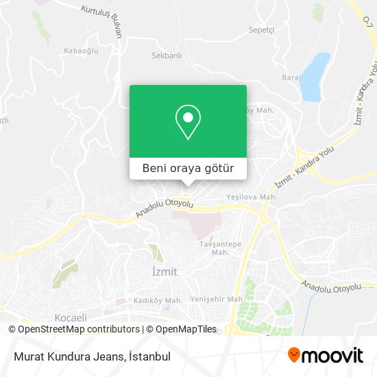 Murat Kundura Jeans harita