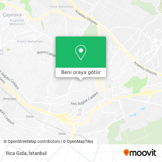 Ilıca Gıda harita
