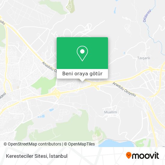 Keresteciler Sitesi harita