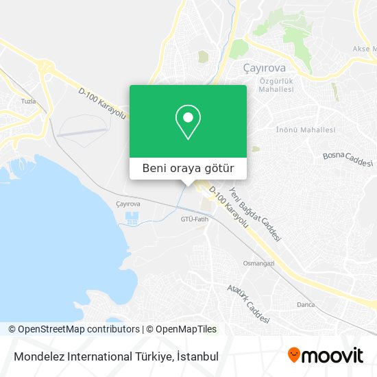 Mondelez International Türkiye harita