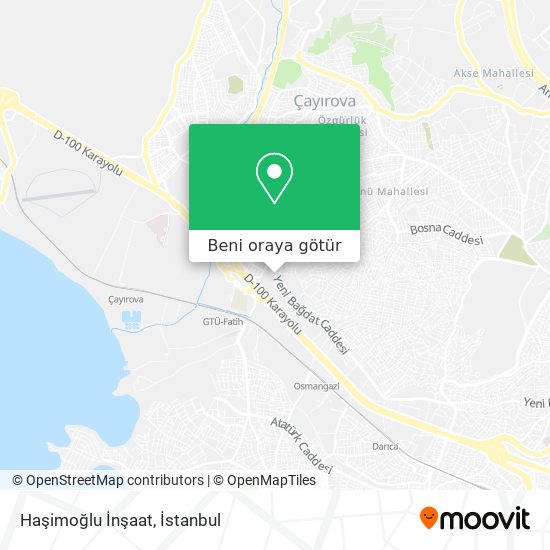 Haşimoğlu İnşaat harita