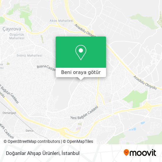 Doğanlar Ahşap Ürünleri harita