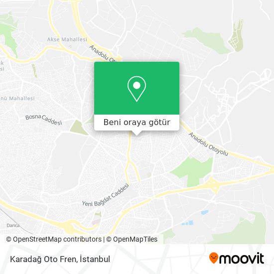 Karadağ Oto Fren harita