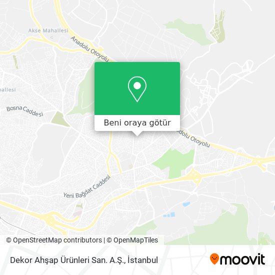 Dekor Ahşap Ürünleri San. A.Ş. harita