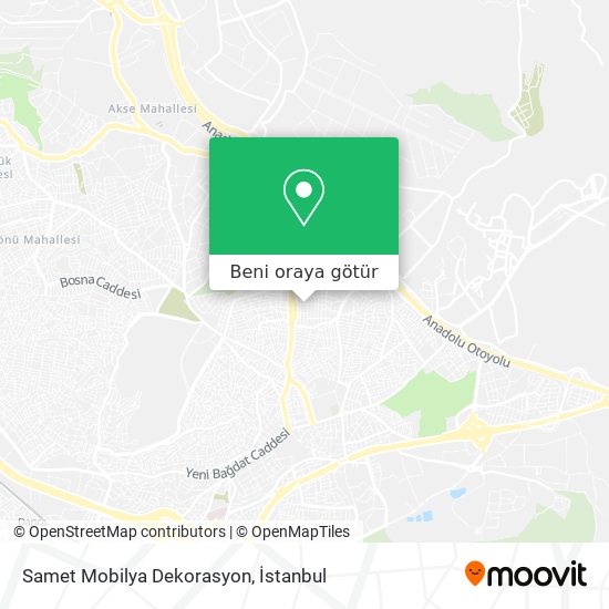 Samet Mobilya Dekorasyon harita