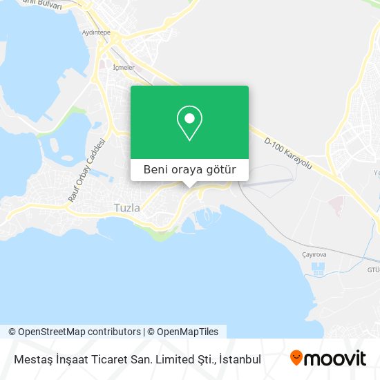 Mestaş İnşaat Ticaret San. Limited Şti. harita