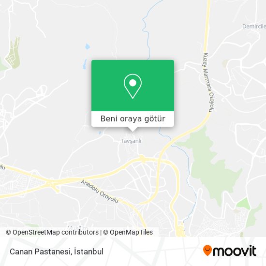 Canan Pastanesi harita