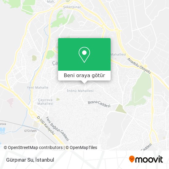 Gürpınar Su harita