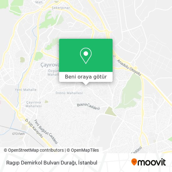 Ragıp Demirkol Bulvarı Durağı harita