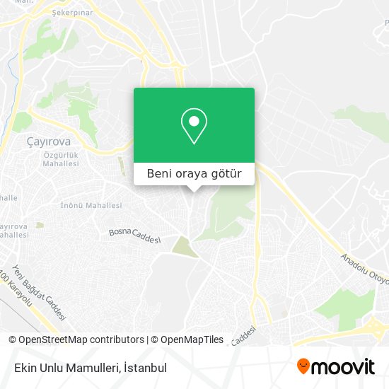 Ekin Unlu Mamulleri harita