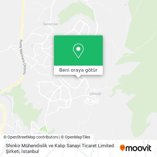 Shinko Mühendislik ve Kalıp Sanayi Ticaret Limited Şirketi harita