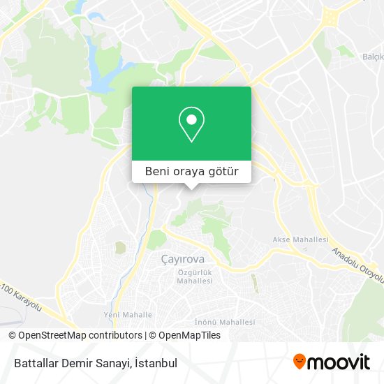 Battallar Demir Sanayi harita