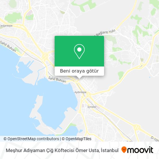 Meşhur Adıyaman Çiğ Köftecisi Ömer Usta harita