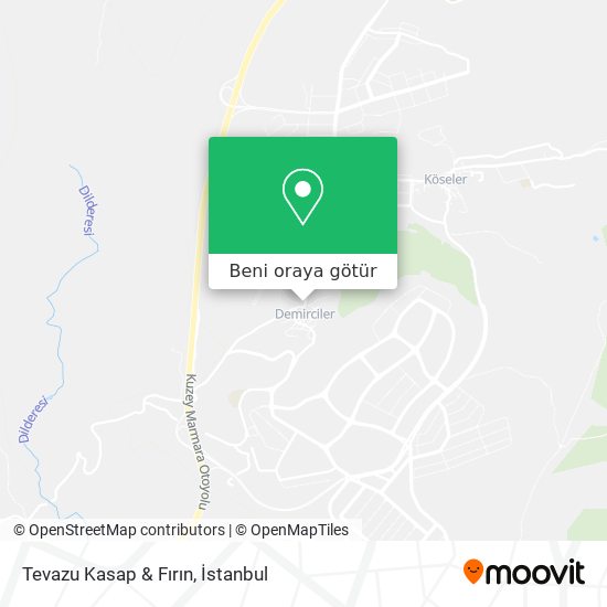 Tevazu Kasap & Fırın harita