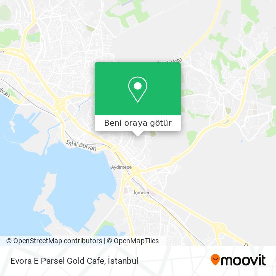 Evora E Parsel Gold Cafe harita