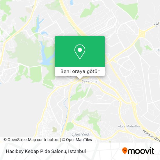 Hacıbey Kebap Pide Salonu harita