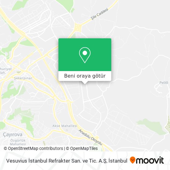 Vesuvius İstanbul Refrakter San. ve Tic. A.Ş harita